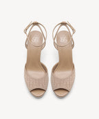GlamStride Platform Stiletto Sandal