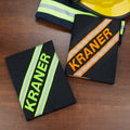 Personalizado bombero Turnout Bunker Reflective Strip Cubierta del cuaderno con el nombre bordado Cumpleaños Apreciación Regalo para bombero rescatador