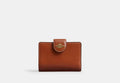 COACH® Women's Cartera Mediano Con Cremallera Lateral en Castaño | Cuir
