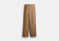 COACH® Men's Pantalones De Hilos Teñidos Combinados en Beige, Talla 36