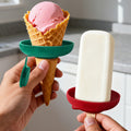 Paletero de silicona de calidad alimentaria personalizado con nombre Fiesta de helados Días de verano Regalo de cumpleaños para niños