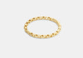 COACH® Women's Pulsera Con Bisagra Y Motivo De Cadena De La Firma en Amarillo | Métal