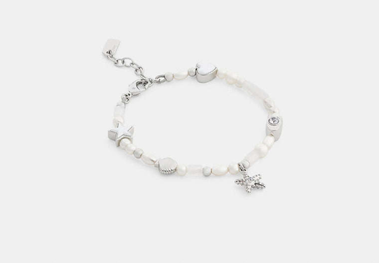 COACH® Women's Pulsera Con Perlas Y Conchas Marinas | Métal