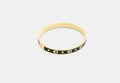 COACH® Women's Brazalete Con Bisagra Y C Repetida en Negro | Métal