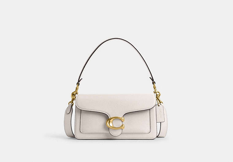 COACH® Women's Bolso de hombro Tabby 26 en Blanco | Cuir