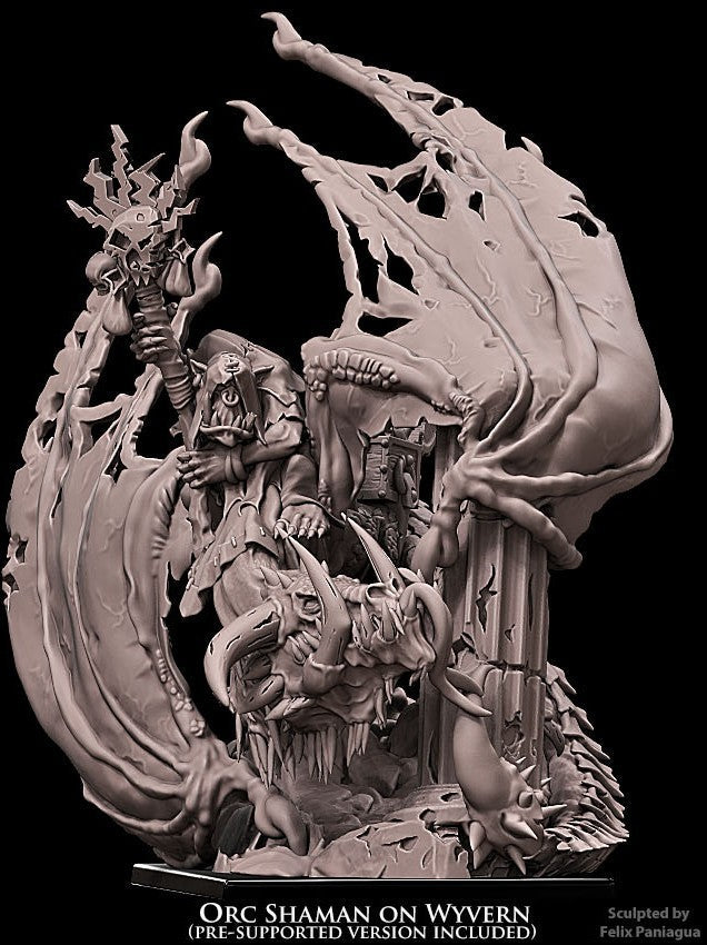 Orc Shaman on Wyvern, Avatars of War