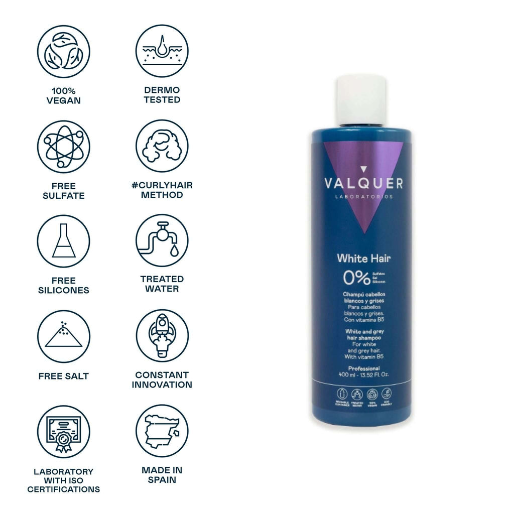 Champú Cabello Blanco y Gris – 0% Sin Sulfatos