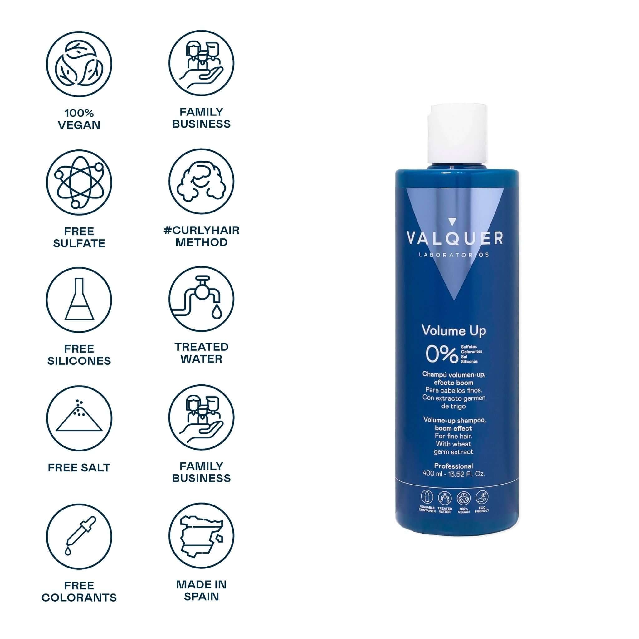Champú de Volumen para Cabello Fino - 0% Sin Sulfatos