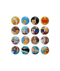 Tintin Chapas Metalicas (3cm diametro) 24 Unidades