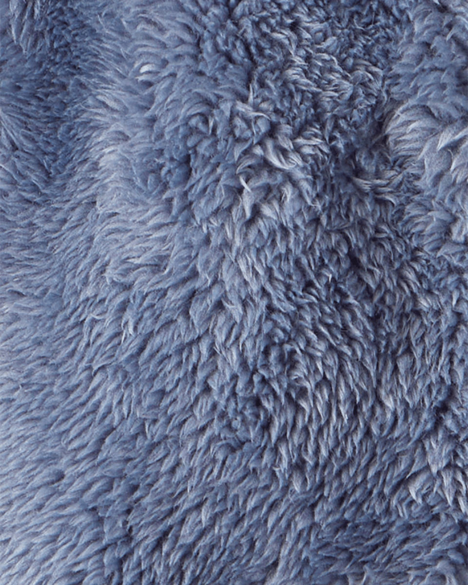 Chaqueta de sherpa azul