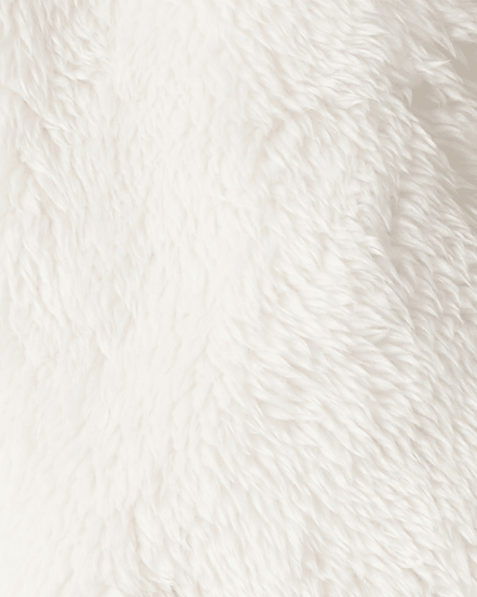Chaqueta de sherpa blanco