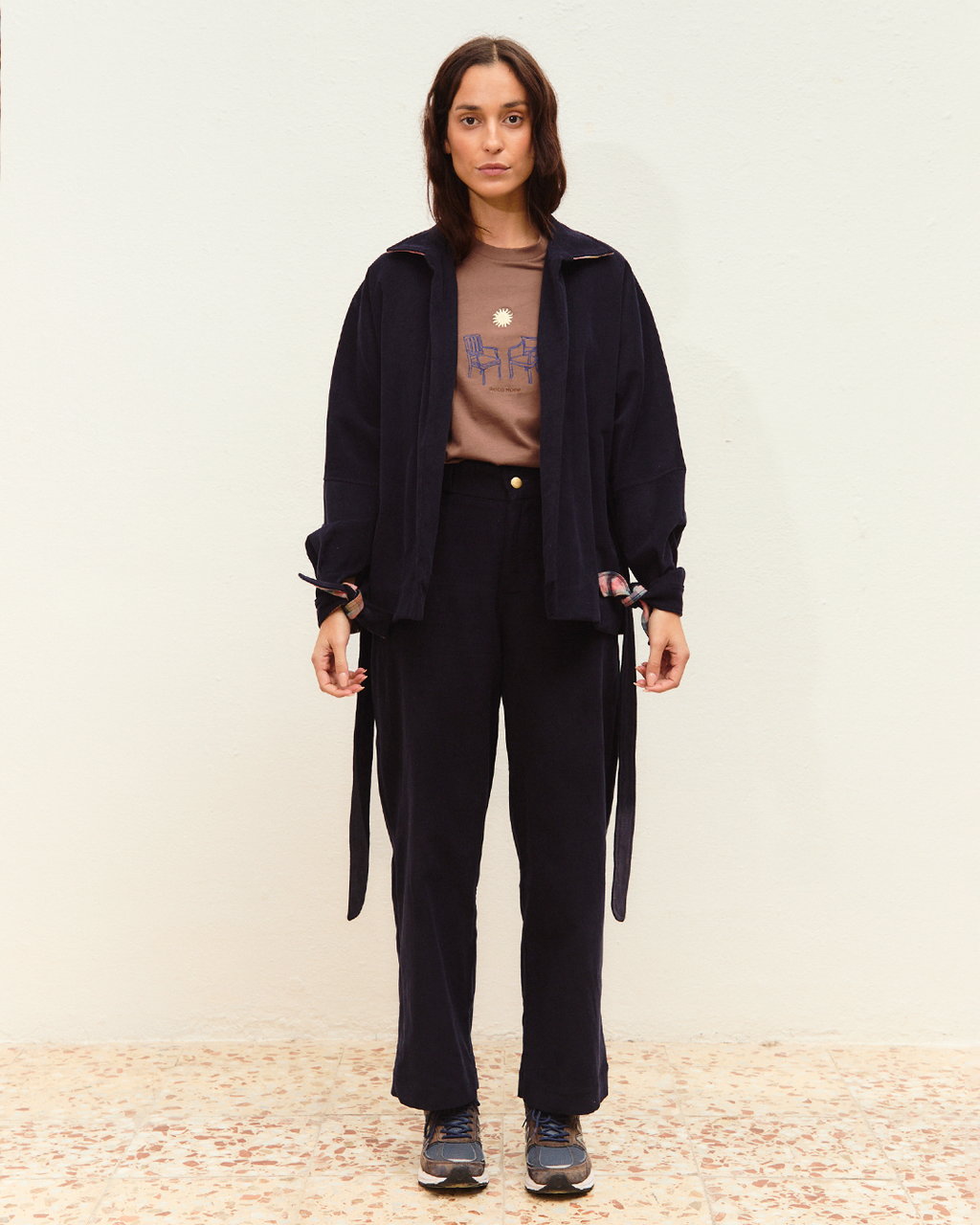 pantalón noa pana navy ▢