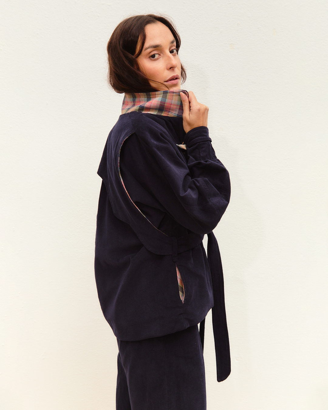 chaqueta lía pana navy ✳