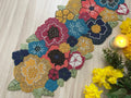 Charm Flower Garden Beaded Table Runner