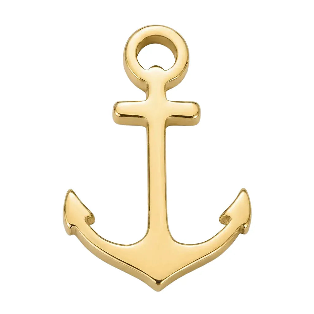 Gold Anchor Symbol Charm