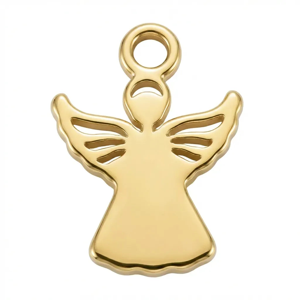 Gold Angel Symbol Charm