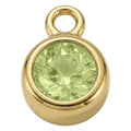 August Peridot - Gold Pendant