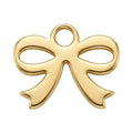 Gold Bow Symbol Charm