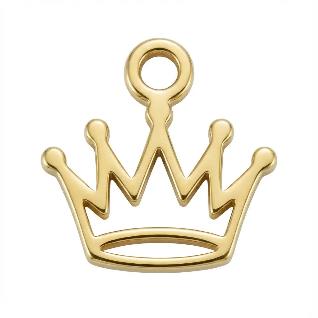 Gold Crown Symbol Charm