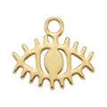 Colgante de oro del ojo turco