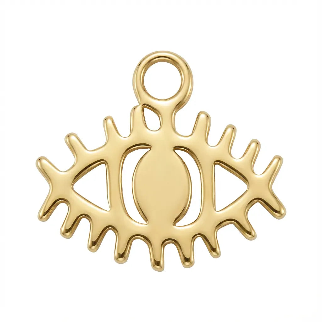 Colgante de oro del ojo turco