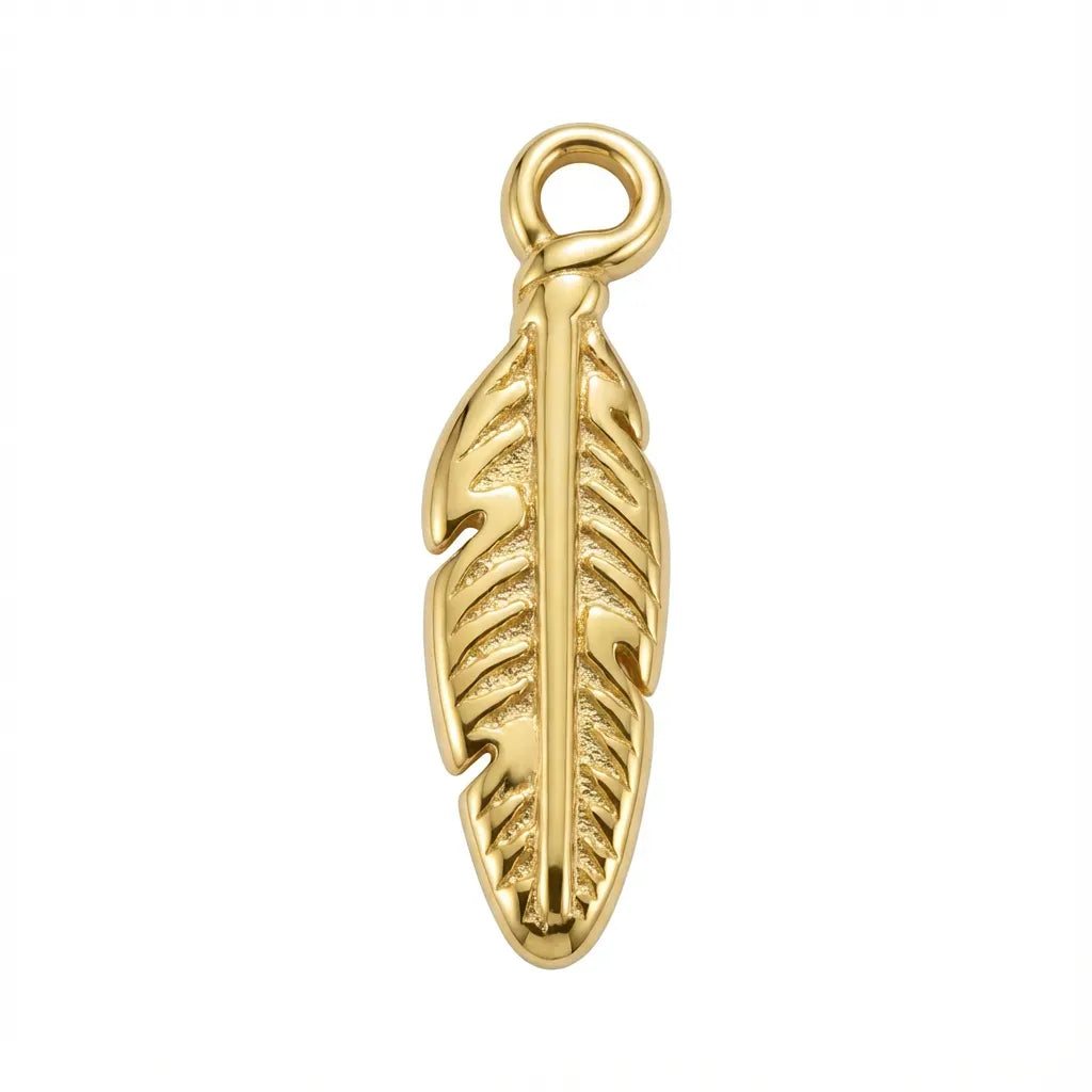 Colgante Pluma de Oro