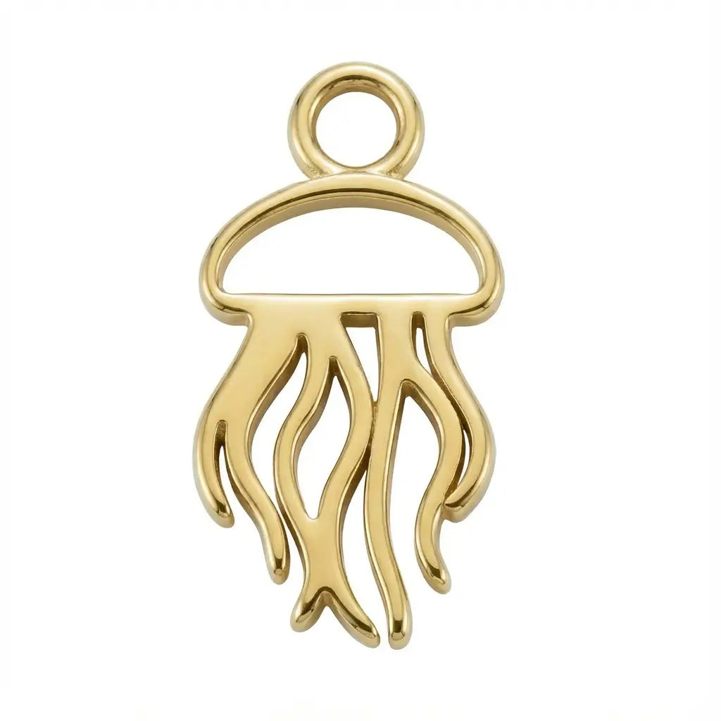 Dije Infantil Animal Medusa Dorada