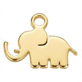 Gold Lucky Elephant Animal Symbol Charm
