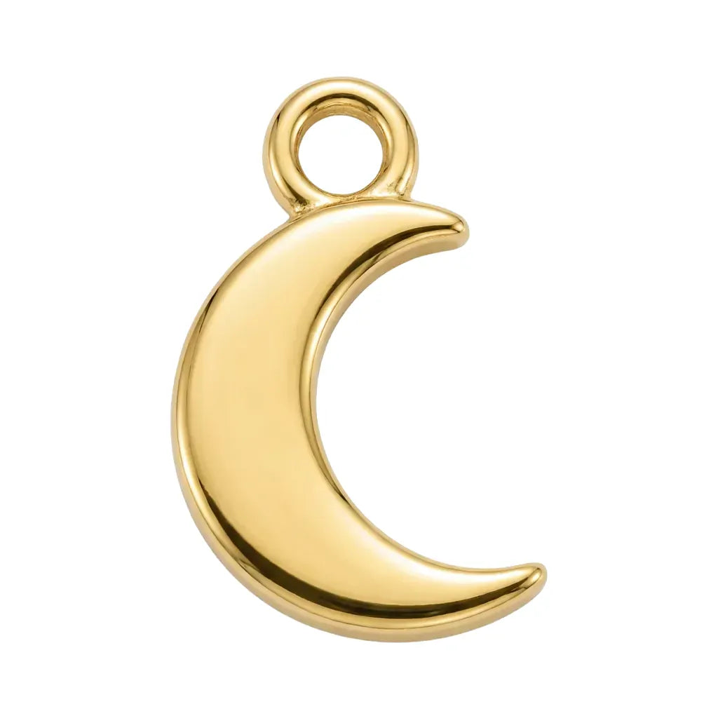 Gold Moon Symbol Charm