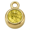 November Topaz - Gold Pendant