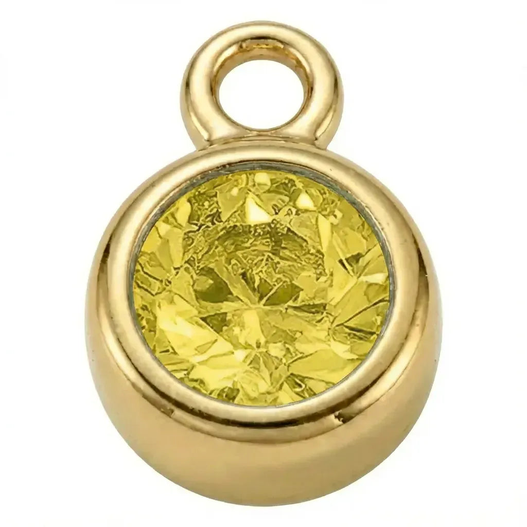 November Topaz - Gold Pendant
