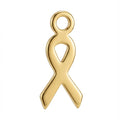 Gold Ribbon Symbol Charm