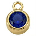 September Sapphire - Gold Pendant