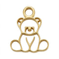 Colgante de oro de oso de peluche