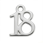 Silver Age Number Symbol Charm