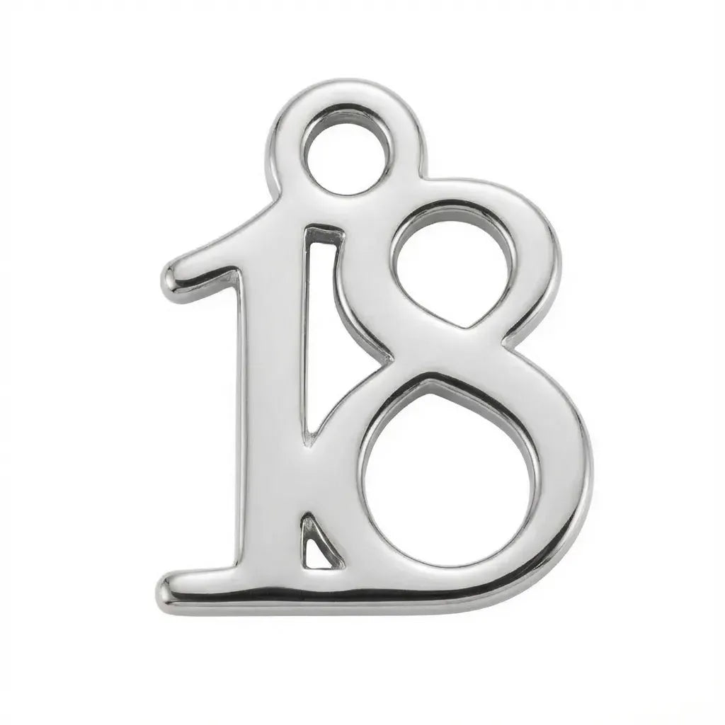Silver Age Number Symbol Charm