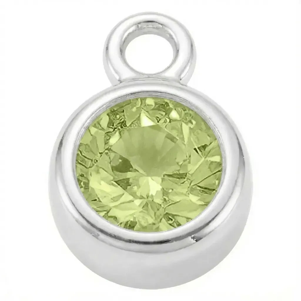 Silver - August Peridot Birthstone