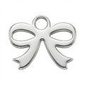 Colgante de moño de plata