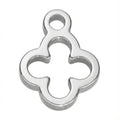 Silver Clover Symbol Charm