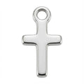 Silver Cross Symbol Charm