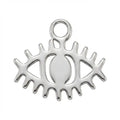 Silver Evil Eye Symbol Charm