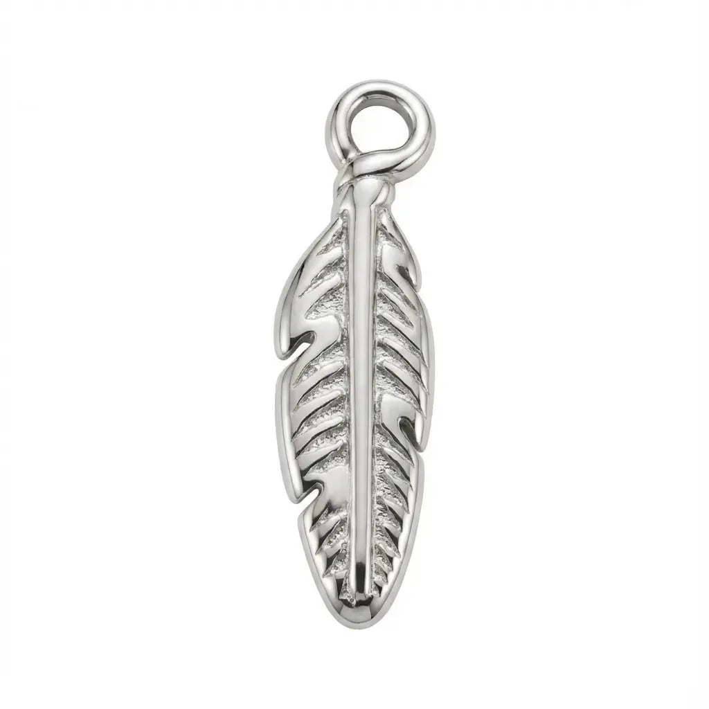 Silver Feather Pendant