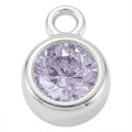 June Light Amethyst - Silver Pendant