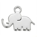 Silver Lucky Elephant Animal Symbol Charm
