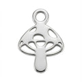 Silver Mushroom Kids Symbol Charm