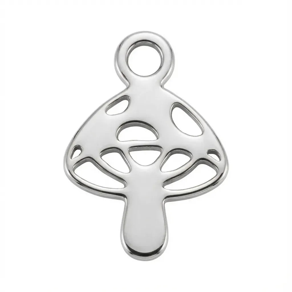 Mushroom Silver Pendant