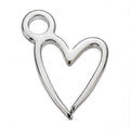 Silver Signature Heart Pendant
