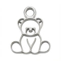 Teddy Bear Silver Pendant