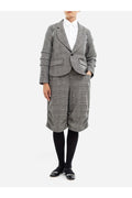 Comme des Garçons Prince of Wales Check Wool Culottes — Black