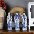 Chinese Gods Hand Painted Ceramic Figurines